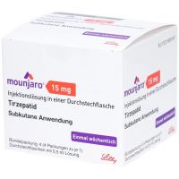 Mounjaro (Tirzepatide) раствор для п/к введ. 4 флакона 0,5 мл по 15 мг