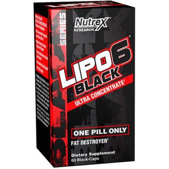 Жиросжигатель LIPO 6 Black Nutrex (60 капсул) - Душанбе