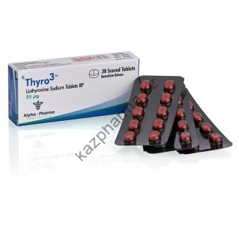 Thyro3 (Трийодтиронин) Т3 Alpha Pharma 30 таблеток (1таб 25 мкг) - Душанбе