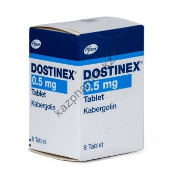 Каберголин Dostinex 8 таблеток (1 таб 0.5 мг)  Душанбе